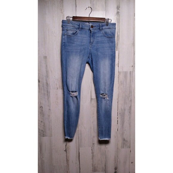 DL1961 Florence Instasculpt Skinny Raw Hem Distressed 27 (29x26) - Picture 1 of 10